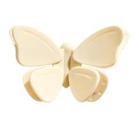 Butterfly Magnetic Chip Clips - Detachable Fridge Magnets for Food Storage and Organization | Kitchen Essentials, Whiteboard Accessories, Strong Magnet (Cream)