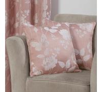 Emma Barclay Butterfly Meadow - Jacquard Cushion Cover in Blush Pink - 17x17 (43x43cm)