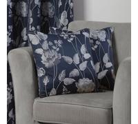 Emma Barclay Butterfly Meadow - Jacquard Cushion Cover in Navy - 17x17 (43x43cm)