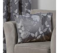 Butterfly Meadow - Jacquard Cushion Cover - Silver - Emma Barclay | TJ Hughes