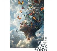 Butterfly Mind Escape Jigsaw Puzzles for Adults Interesting Puzzles 1000 Pieces Impossible Puzzle for Adults Gifts 70x50cm/1000pcs