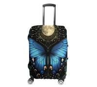 Butterfly Moon Luna Moth Travel Luggage Cover Washable Anti-Scratch Baggage Suitcase Protector L