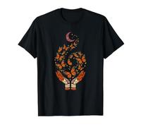 Butterfly Moon Night Sky Whimsical Illustration Crescent Value Graphic T-Shirt