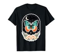 Butterfly Moonlit Monarch Winged Nectar Garden Life Cycle T-Shirt