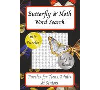 Butterfly & Moth Word Search: Discover Winged Wonders Through Fun and Tranquil Puzzles | 6x9 inches| Easy to Read | Gift for Holidays, Vacations and Free Time