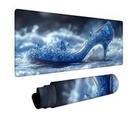 Butterfly Mouse Pad Large, Shoe Gaming Mouse Mat 40x20in, Desk Mat with Stitched Edge, XXL Mousepad Non-Slip Rubber Base, Office Accessories, Keyboard Pad, for Computers Gaming Accessories 4-8232