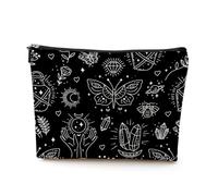 Butterfly Mystic Moon Makeup Bag, Makeup Organizer Cosmetic Bags for Women