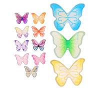 Butterfly Nail Art Charms, 12 Compartment Resin Acrylic Decorations | 3d Effect Mix and Apply, for Acrylic or Natural Nails, Portable Box for Beginners and Salons
