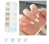 Butterfly Nail Charm Heart Art Rhinestones and Pearls Flower Charms Bows Charms Heart Nail Art