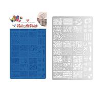 Butterfly Nails Art Stamping Plate Flowers Nails Stencil Stamp Snake Manicure Template Stencil Art Decoration Snake Stamping Templates Flowers Stamps Plates Stencils