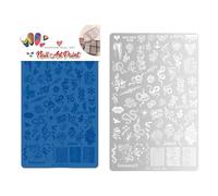 Butterfly Nails Art Stamping Plate Flowers Nails Stencil Stamp Snake Manicure Template Stencil Nails Art Decoration
