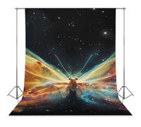Butterfly Nebula Backdrop for Photography 56"x118" | Funny Photo Backdrop Background for Photoshoot Screen Parties Curtain