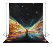 Butterfly Nebula Backdrop for Photography 56"x98" | Funny Photo Backdrop Background for Photoshoot Screen Parties Curtain