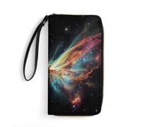 Butterfly Nebula Long Pouch Slim Clutch Wallet Purse