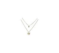Butterfly Necklace,14K Gold Plated Layering Necklaces Dainty Sparkly Diamond Necklace,Adjustable Chain Cute Butterfly Pendant Necklace Long Zircon Butterfly Necklaces Pendant, Cubic Zirconia