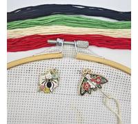 Butterfly Needle Minder Magnetic Needle Keeper for Cross Stitch Embroidery Sewing Needle and Pin Holders Needlepoint Accessories (Spiders and Butterflies)