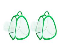 Butterfly Net Cage 2Pcs 8.8x8x10 Inch Mesh Butterfly Habitat House with Handle and Zipper for Transporting and Raising, Habitat