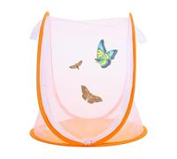 Butterfly Net Cage - 33x37cm Mesh Small Butterfly Habitat,Foldable Growing Breeding House with Zipper Small Catching Animal Feeder for Garden Outdoor Yard