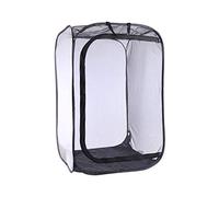 Butterfly Net, Collapsible Insect Net Transparent Mesh Ventilation, Portable Caterpillar Habitat 38 * 38 * 60cm
