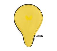 Butterfly New Table Tennis Case | Single Racket Cover with Ball Storage | Zipper Closure | Durable & Lightweight | Available in Blue, Yellow, Orange & Grey (Yellow)