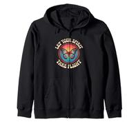 Butterfly Nice Quote Zip Hoodie
