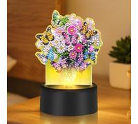 Butterfly Night Light, Diamond Painting NightLight, 3D LED Acrylic Night Light for Personalised Gifts, 7 Colors Butterflies Nightlights for Kids Baby Girl Bedroom Decor, Birthday Gift for Girls