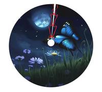 butterfly night Printed Christmas Tree Skirt 30 inch Xmas Tree Skirts Mat for Christmas Decoration Indoor Outdoor Ornaments