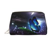 Butterfly Night PVC Leather Makeup Bag Cosmetic Pouch Travel Organizer Toiletry Clutch