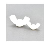 Butterfly Nut Set,Wing Nuts Bolts,Fasteners,Hand Tighten Black And White Nylon Wingnut Ingot Plastic M3 M4 M5 M6 M8 M10 M12(Black(White,M3(10PCS))