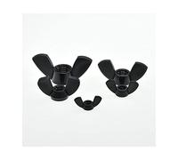 Butterfly Nut Set,Wing Nuts Bolts,Fasteners,Hand Tighten Black And White Nylon Wingnut Ingot Plastic M3 M4 M5 M6 M8 M10 M12(Black(Black,M10(5PCS))
