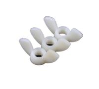 Butterfly Nut Set,Wing Nuts Bolts,Fasteners,M3 M4 M5 M6 M8 M10 M12 Nylon Plastic Ingot Type Screw Cap(White,M3 10pcs)