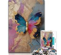 Butterfly Oil Painting 1000 Piece Jigsaw Puzzles for Teenagers,Learning Educational Toys Family Games Unique Birthday And Gifts 50x75cm