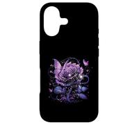 Butterfly On A Purple Colored Rose Flower Butterfly Lover Case for iPhone 17