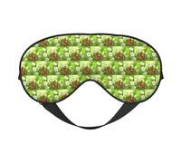 Butterfly On Daisy Flower Printing Soft Dual-Use Sleep Blocks Light Efficiently Blackout Eye Mask for Sleeping