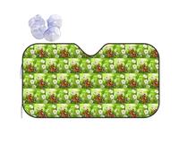 Butterfly On Daisy Flower Printing Thickened Car Sunshade Keep Car Interior Cool.Universal Windshield Sun Shade Fit For Cars.Suvs