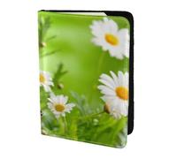 Butterfly on Flower Printed Passport Holder Cover 5.5 inches, Leather Passport Cover Case Travel Passport Wallet for Women Men