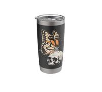 Butterfly on Skull Punk Culture Stainless Steel Insulated Tumbler