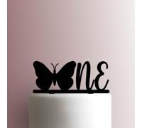 Butterfly One Acrylic Cake Topper 3mm Thick Premium Laser Cut Cake Decoration for Birthday, Wedding, Baby Shower & Party Cakes Durable Reusable