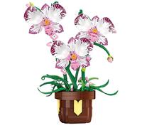 Butterfly Orchid Building Blocks Set, Artificial Flower Floral Model Toys