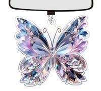 Butterfly Ornaments For Tree - Butterfly Sun Catcher Ornament, Glitter Buterfly Hanging Decoration For Car Rearview Mirror Backpack Christmas Tree Window Decor Foor Kids Adults