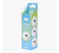 Butterfly Outdoor Balls (Pack of 3) - Wind-Resistant, Durable Table Tennis Balls for Stable & Reliable Outdoor Play