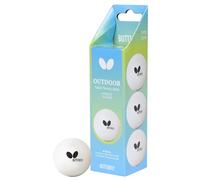 Butterfly Outdoor Balls (Pack of 3) - Wind-Resistant, Durable Table Tennis Balls for Stable & Reliable Outdoor Play