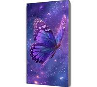 Butterfly Paint by Numbers for Adults 50x150cm,Dream Painting by Numbers Kits Children Beginner, DIY Canvas Adult Crafts Oil Painting with Paint Brushes Acrylic Pigment Drawing Paintwork Framed LE-402