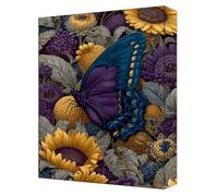 Butterfly Paint by Numbers for Adults, Complete DIY flowers Paint by Numbers kits, 8x12in Coloured Canvas with Acrylic Paints and Brushes, for Beginners Adults, Gifts for Home Decor, Frameless G-285
