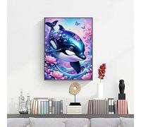 Butterfly Paint by Numbers for Adults, Whale Painting by Number Kits On Canvas, Adults Beginners DIY Acrylic Oil Craft Art Painting Kits with Brushes for Home Wall Decor 36 x 48 Inch PjY36 1-A