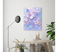 Butterfly Paint by Numbers Kits for Adults, Craft Art Painting by Numbers Kid Wings, DIY Color Oil Painting Acrylic Pigment Drawing Paintwork, Apply to Home Wall Decor, with Frame, 50x70cm A-31