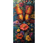 Butterfly Paint by Numbers Pearl Large Painting by Numbers for Adults, Paint-by-Numbers Kits 90X120cm Without Frame, DIY Acrylic Number Painting for Christmas Decorations, Hobbies for Women P0-696