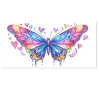 Butterfly Painting by Numbers for Adults Insect Paint by Number Kits for Children Sip and Paint Kit for Adults DIY Painted Mini Paintings by Numbers Kids Acrylic Pigment 12x24in Without Frame u-6878