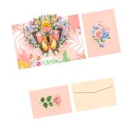 Butterfly Paper Sculpture Teachers Day Greeting Card with Matching Envelope for Birthday Valentine ' s Day Anniversary Butterfly Greeting Card