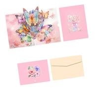 Butterfly Paper Sculpture Teachers Day Greeting Card with Matching Envelope for Birthday Valentine ' s Day Anniversary Butterfly Greeting Card